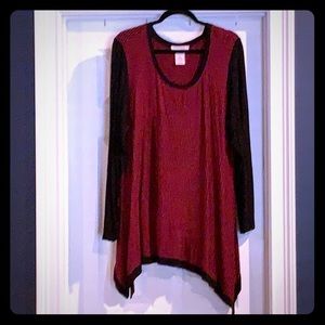 Red and Black tunic XXL